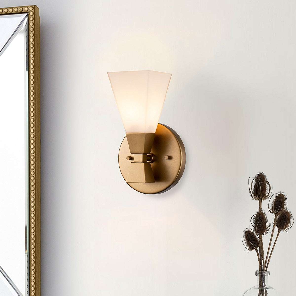 Lucas + McKearn - BB1004LG-1 - One Light Bath - Bowtie - Lacquered Gold