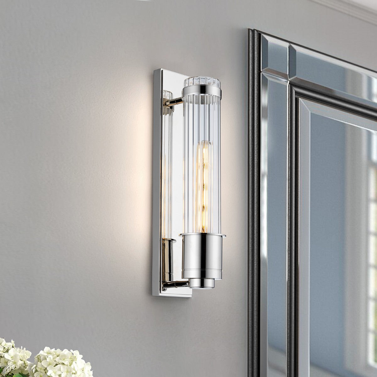 Lucas + McKearn - BB-WELLINGTON-PC - One Light Bath - Wellington - Polished Chrome