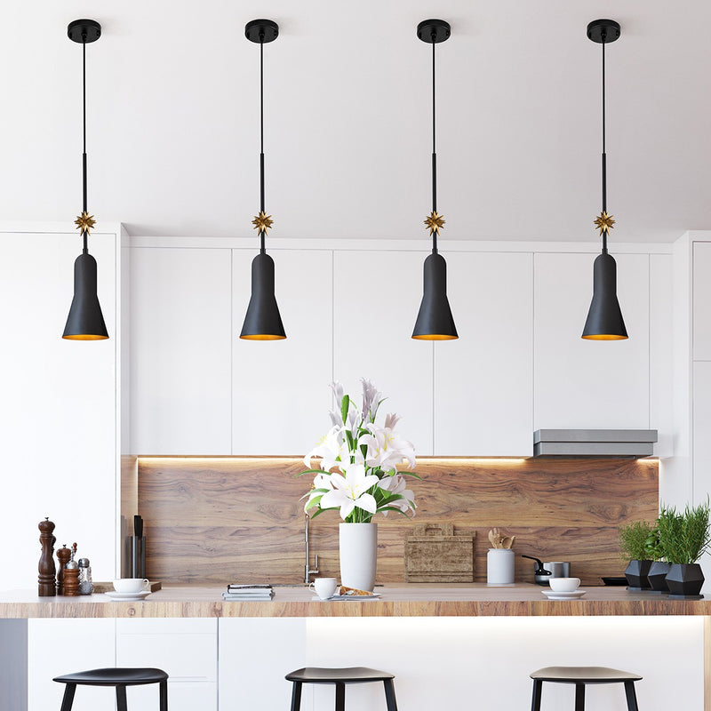 Lucas + McKearn - PD00118B-1 - One Light Pendant - Etoile - Matte Black