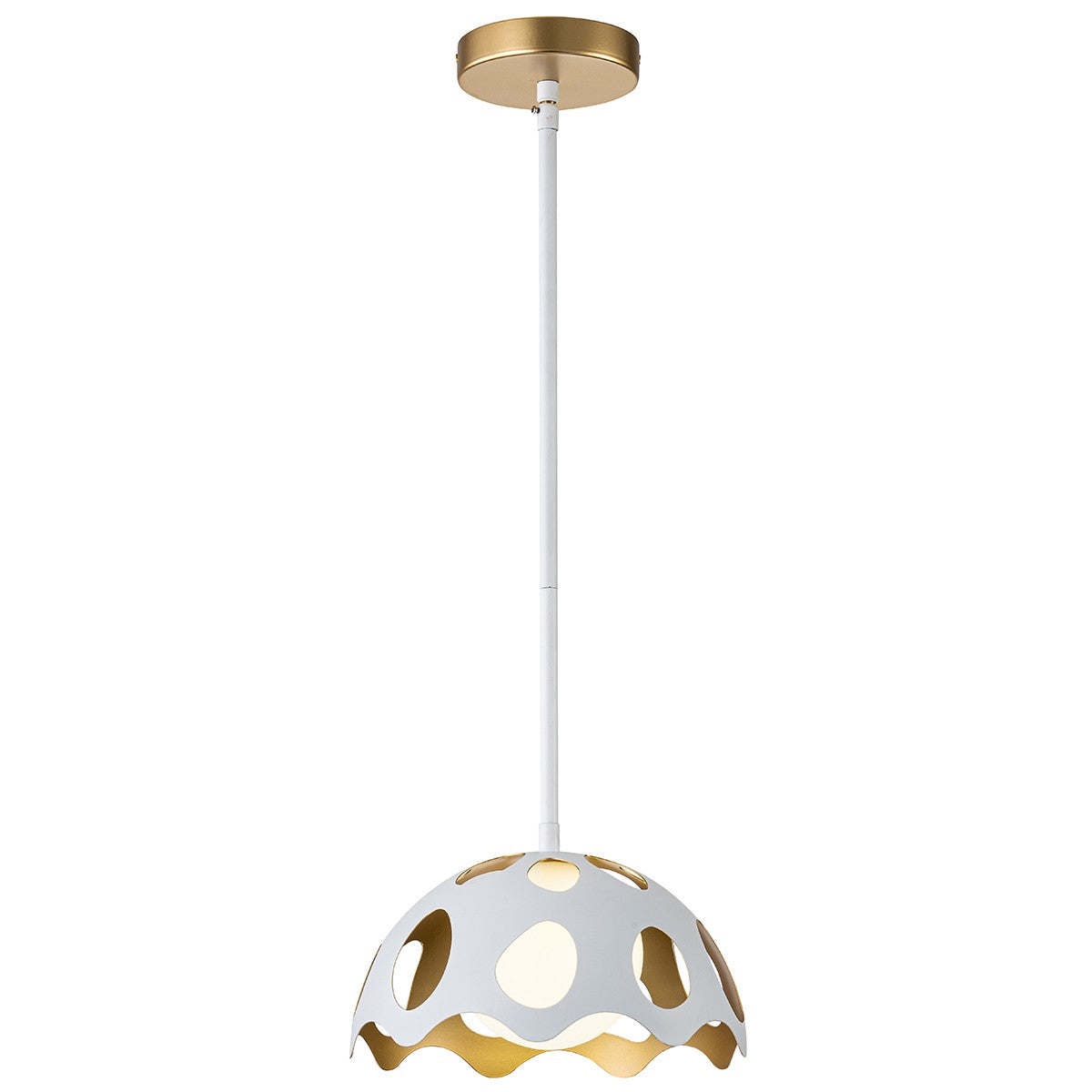 Lucas + McKearn - PD7369W-10 - One Light Mini Pendant - Pebbles - White