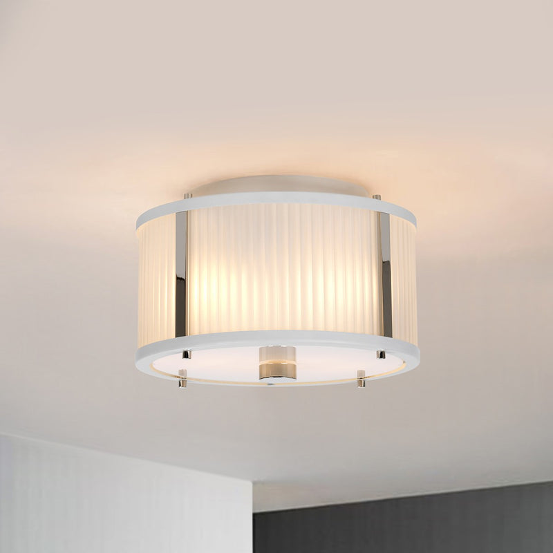 Lucas + McKearn - PD-CORONA2P-WPN - Two Light Flush Mount - Corona - White