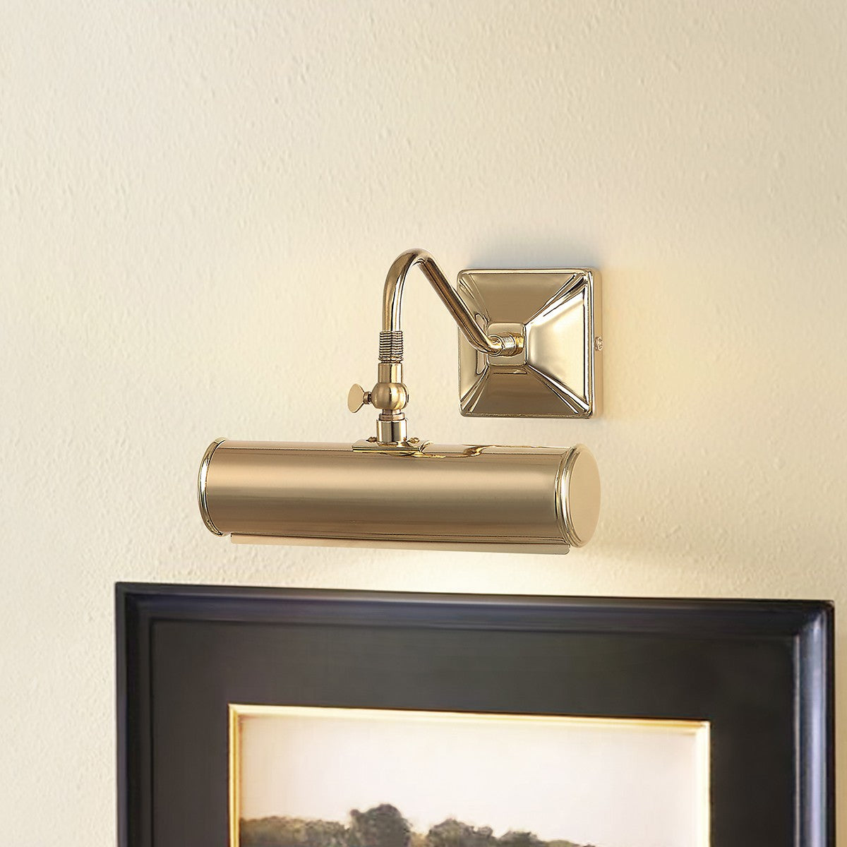 Lucas + McKearn - PL1-10 PB - One Light Picture Light - Leo - Polished Brass