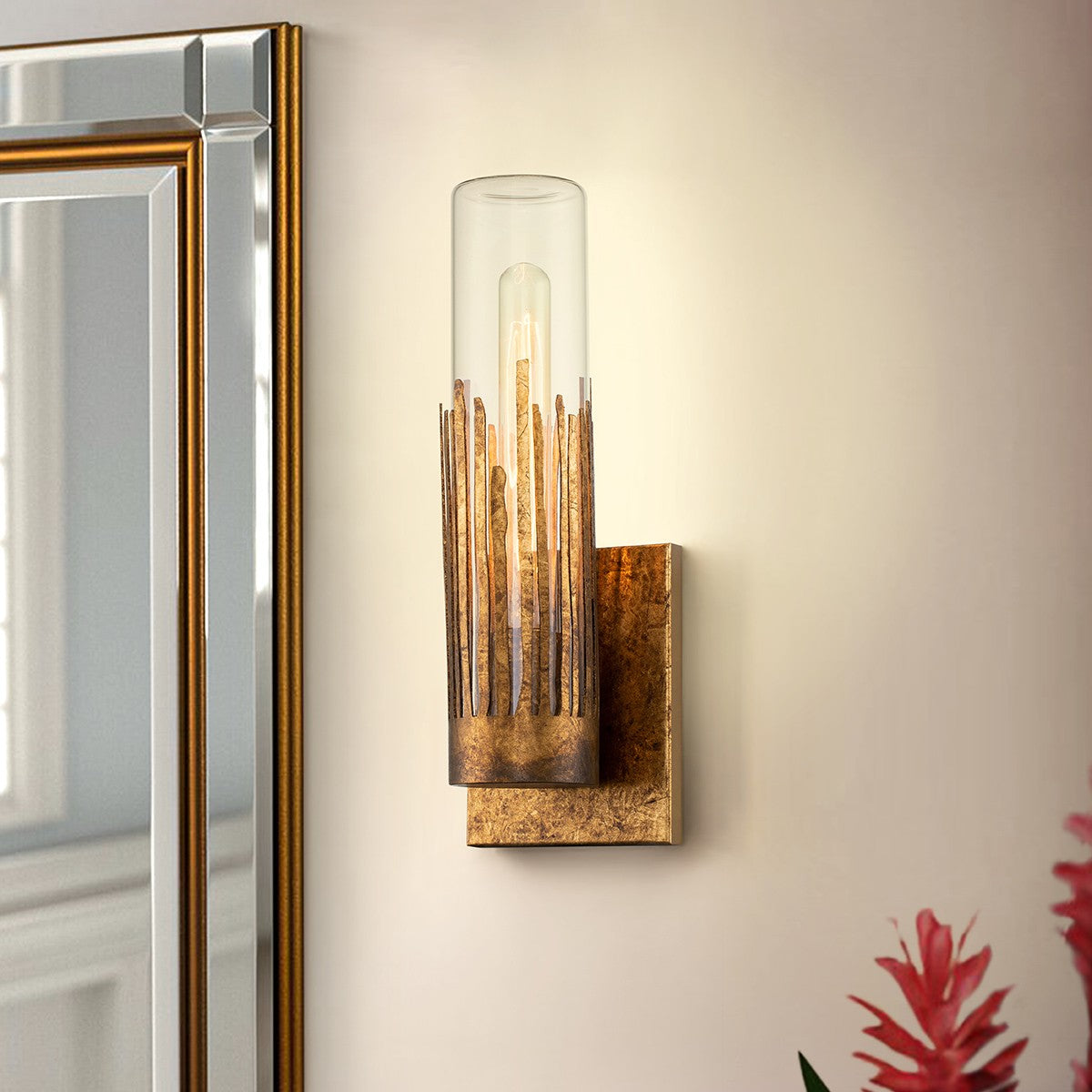 Lucas + McKearn - SC10504G-1 - One Light Wall Sconce - Sawgrass - Gold