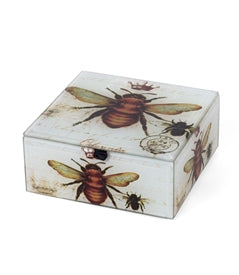 Design Shop Vintage Bee And Crown Square Box