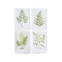 Design Shop Assorted Fern Handpainted Cotton Guest Towels (4 Styles)