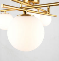 Artcraft - AC11975BR - Five Light Semi-Flush Mount - Modena - Plated Brushed Brass