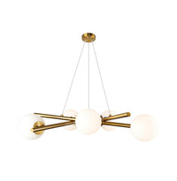 Artcraft - AC11976BR - Six Light Chandelier - Modena - Plated Brushed Brass