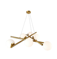 Artcraft - AC11976BR - Six Light Chandelier - Modena - Plated Brushed Brass