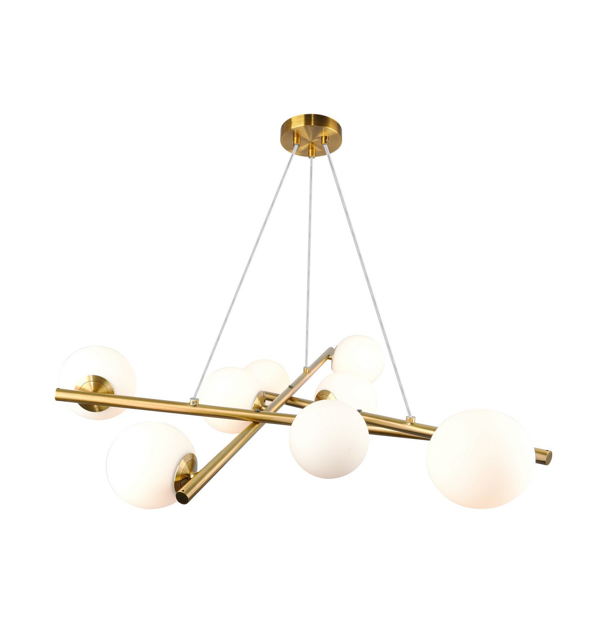 Artcraft - AC11979BR - Nine Light Chandelier - Modena - Plated Brushed Brass