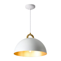 Artcraft - AC12000BR - One Light Pendant - Pantheon - Gold, White