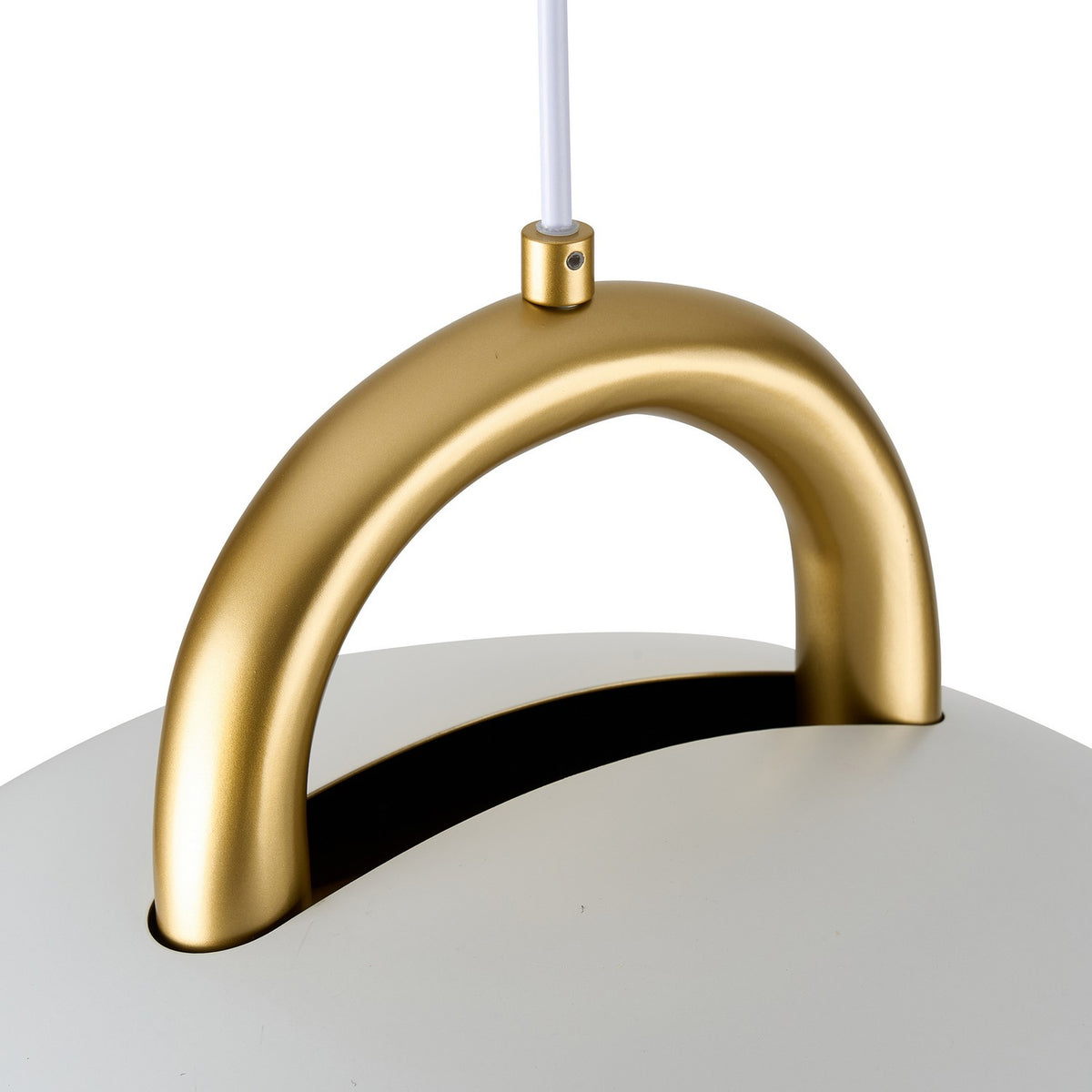 Artcraft - AC12001BR - One Light Pendant - Pantheon - Gold, White