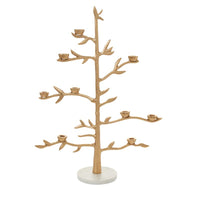 Design Shop Gold Effervescent Tree Candelabra, 20" X 29"