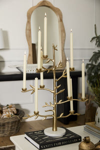 Design Shop Gold Effervescent Tree Candelabra, 20" X 29"
