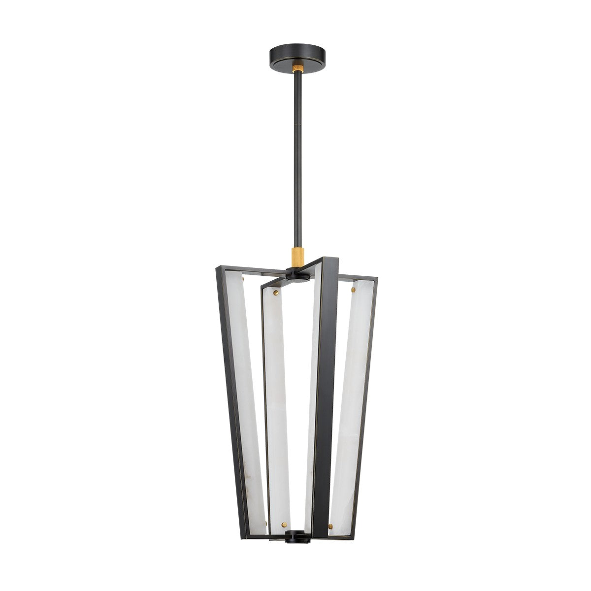 Hudson Valley - 4054-AGB/DB - LED Pendant - Edgemere - Aged Brass