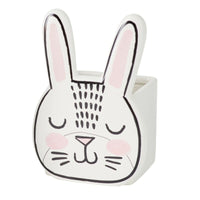 Design Shop White Bashful Bunny Pot, 4" X 5.75", Set of 6.