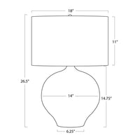 Regina Andrew - 13-1625 - One Light Table Lamp - Arlo - White