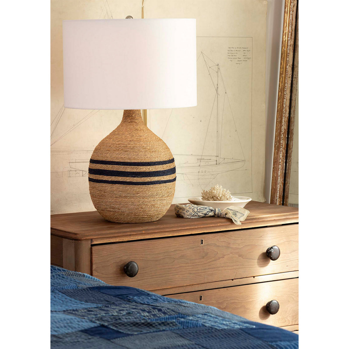 Regina Andrew - 13-1640NAV - One Light Table Lamp - Maren - Natural