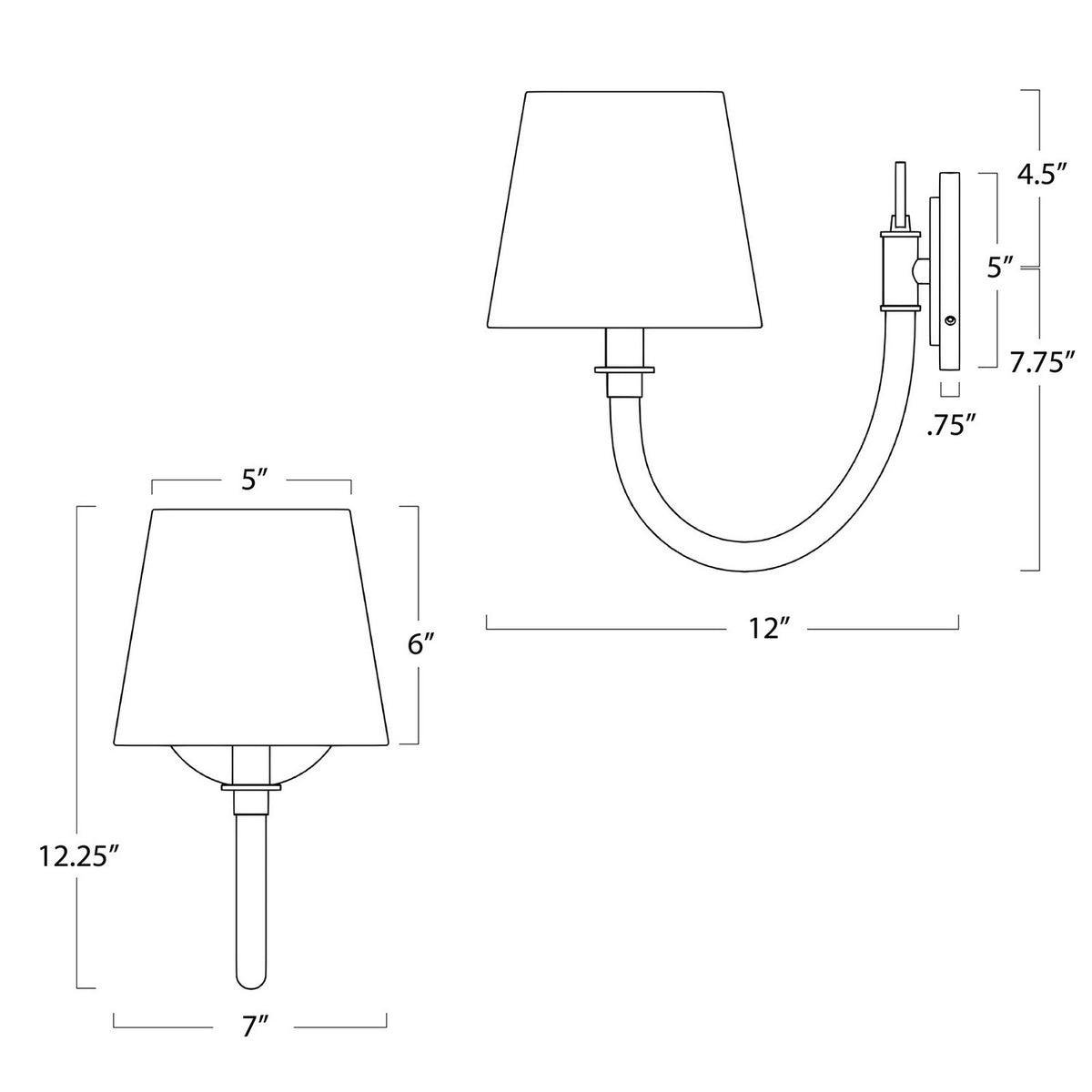 Regina Andrew - 15-1192 - One Light Wall Sconce - Treble - Natural