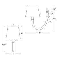 Regina Andrew - 15-1192 - One Light Wall Sconce - Treble - Natural