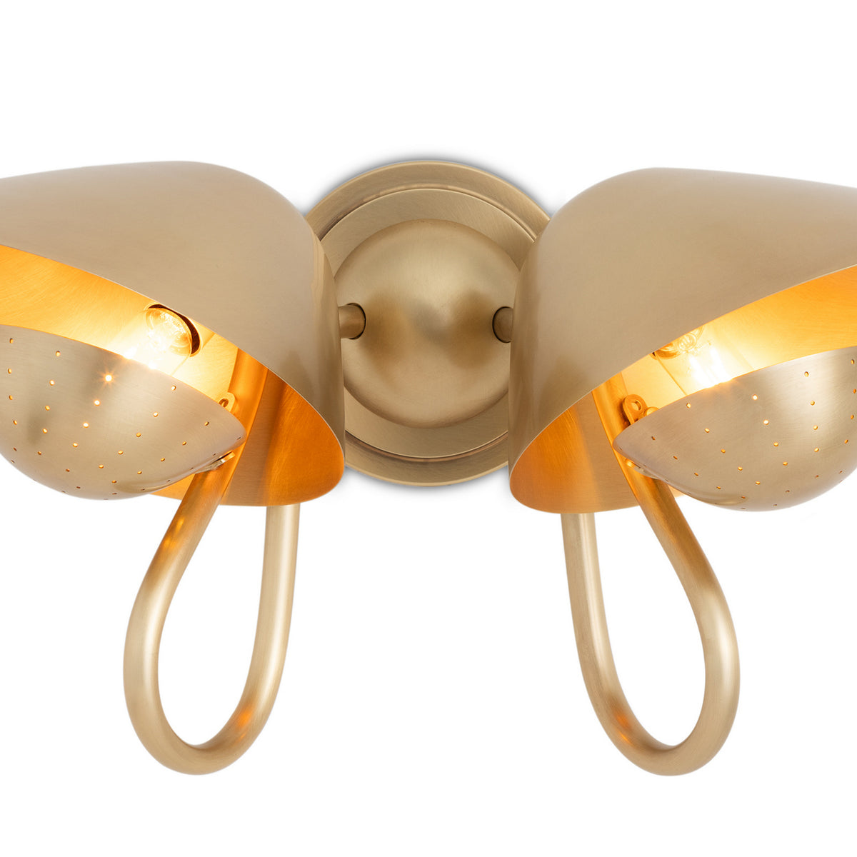 Regina Andrew - 15-1231NB - Two Light Wall Sconce - Keaton - Natural Brass