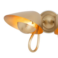 Regina Andrew - 15-1231NB - Two Light Wall Sconce - Keaton - Natural Brass