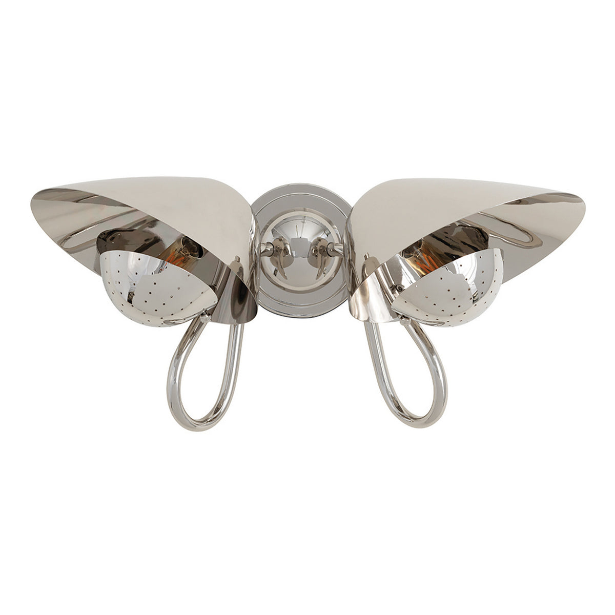 Regina Andrew - 15-1231PN - Two Light Wall Sconce - Keaton - Polished Nickel