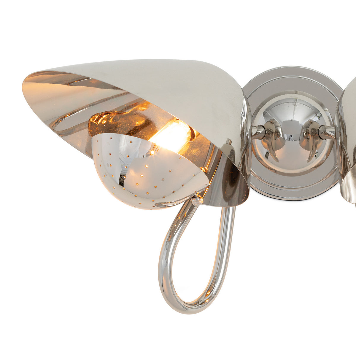 Regina Andrew - 15-1231PN - Two Light Wall Sconce - Keaton - Polished Nickel