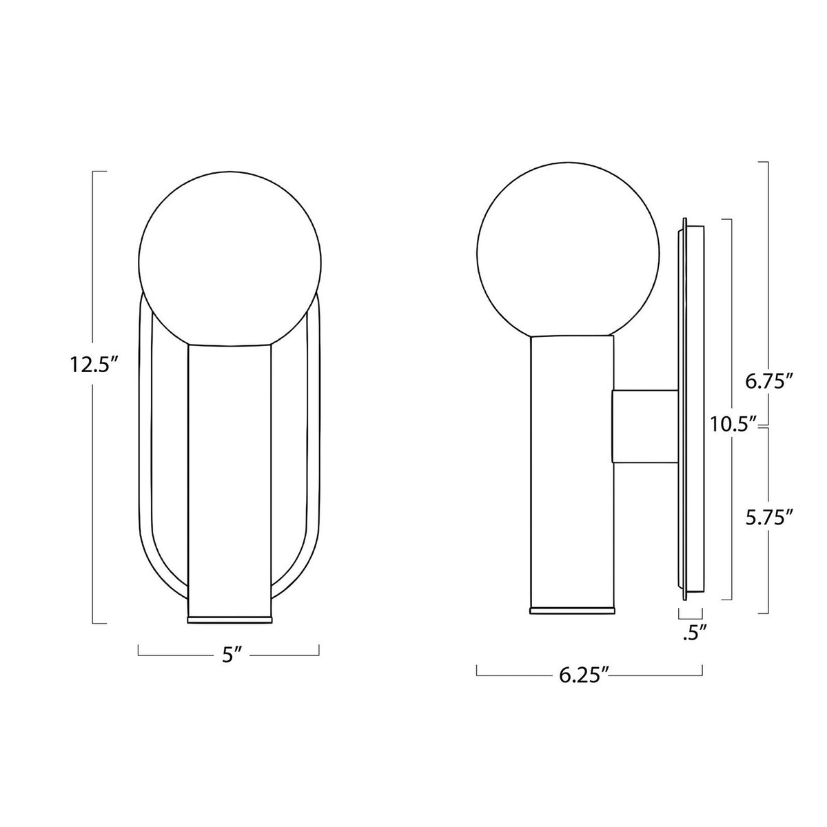 Regina Andrew - 15-1234NB - LED Wall Sconce - Dion - Natural Brass