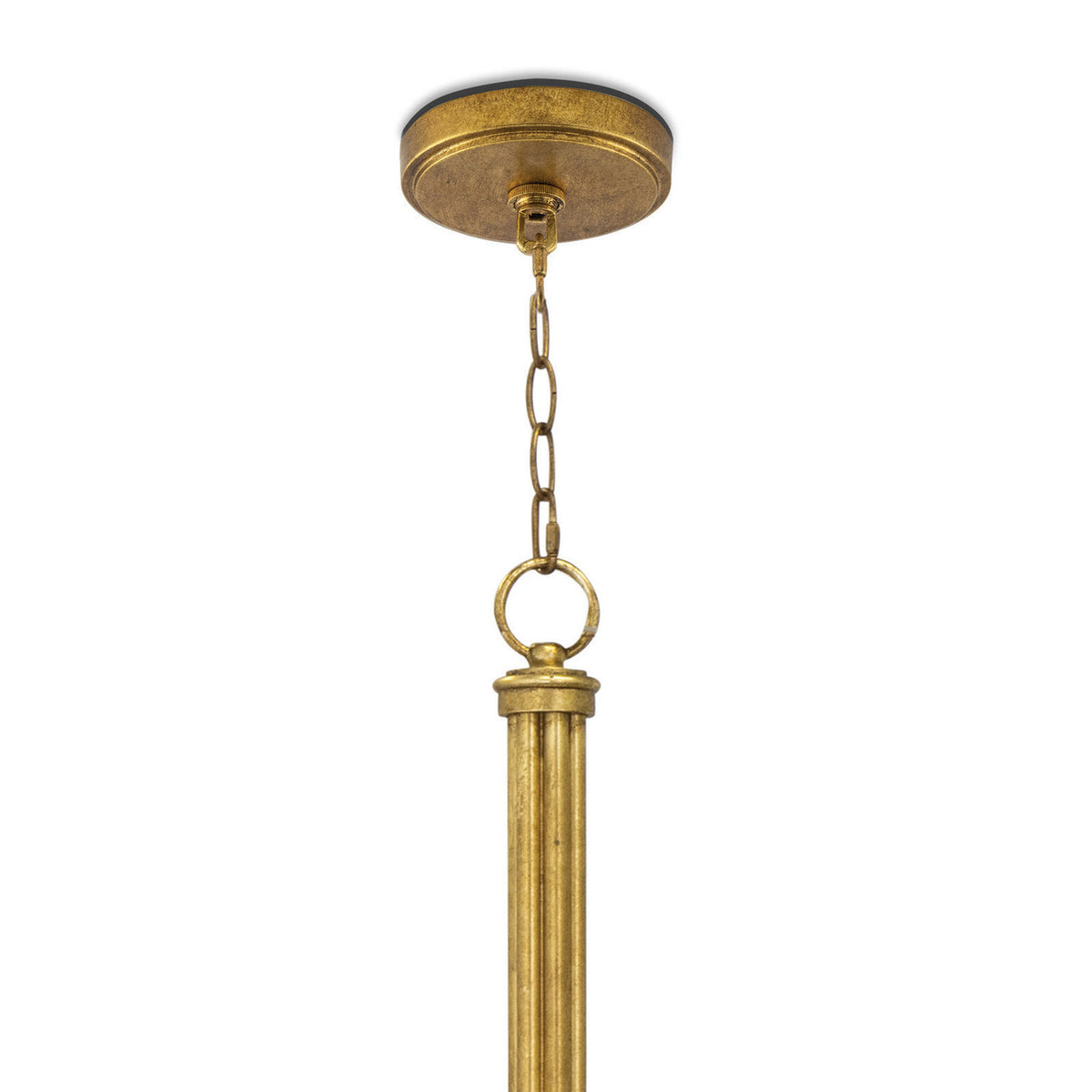 Regina Andrew - 16-1416GLD-NAV - Six Light Chandelier - River Reed - Antique Gold Leaf