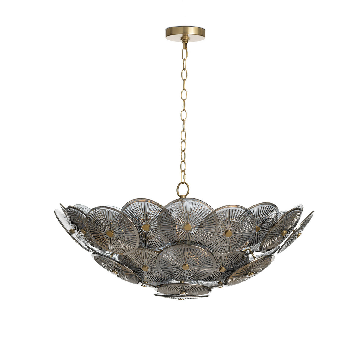 Regina Andrew - 16-1455SMK - Nine Light Chandelier - Holly - Smoke