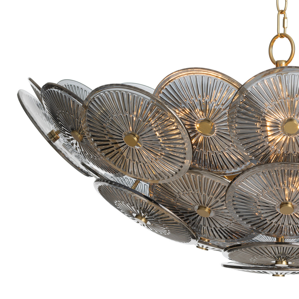 Regina Andrew - 16-1455SMK - Nine Light Chandelier - Holly - Smoke