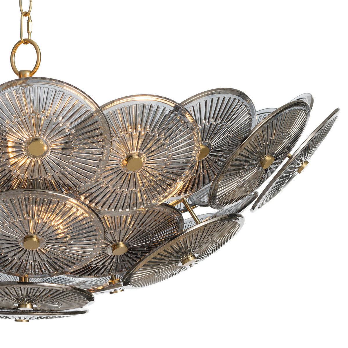 Regina Andrew - 16-1455SMK - Nine Light Chandelier - Holly - Smoke