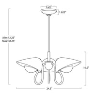 Regina Andrew - 16-1463NB - Three Light Pendant - Keaton - Natural Brass