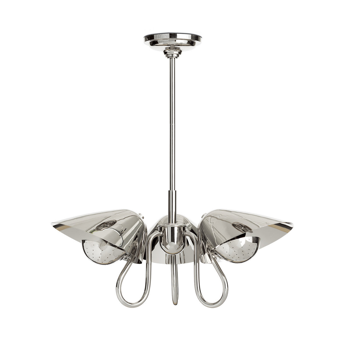Regina Andrew - 16-1463PN - Three Light Pendant - Keaton - Polished Nickel