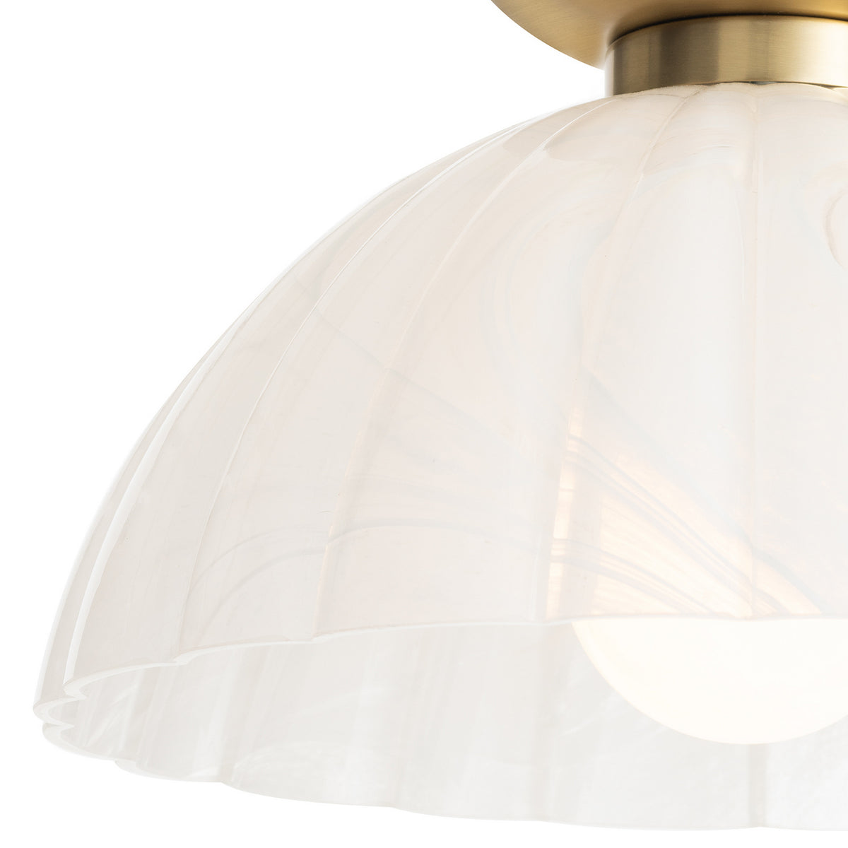 Regina Andrew - 16-1470 - One Light Flush Mount - Dariel - White