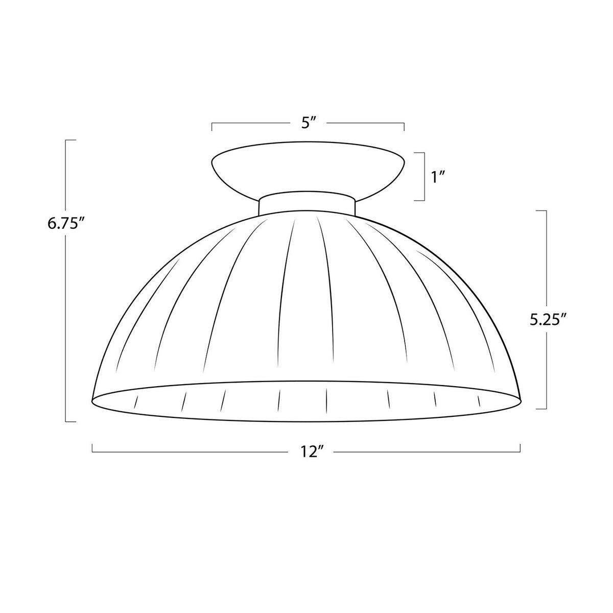Regina Andrew - 16-1470 - One Light Flush Mount - Dariel - White