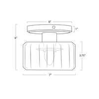 Regina Andrew - 16-1472PN - One Light Flush Mount - Bijoux - Nickel