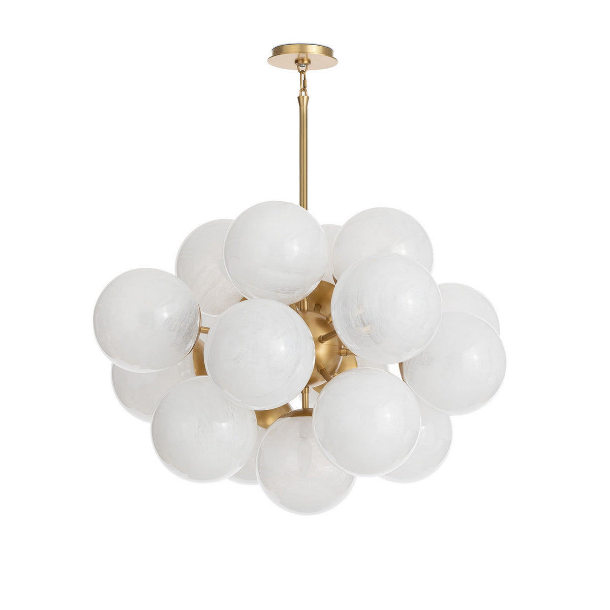 Regina Andrew - 16-1474NB-SRL - 17 Light Chandelier - Shine - Natural Brass