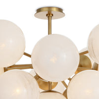 Regina Andrew - 16-1475NB-SRL - 13 Light Flush Mount - Shine - Natural Brass