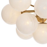 Regina Andrew - 16-1475NB-SRL - 13 Light Flush Mount - Shine - Natural Brass