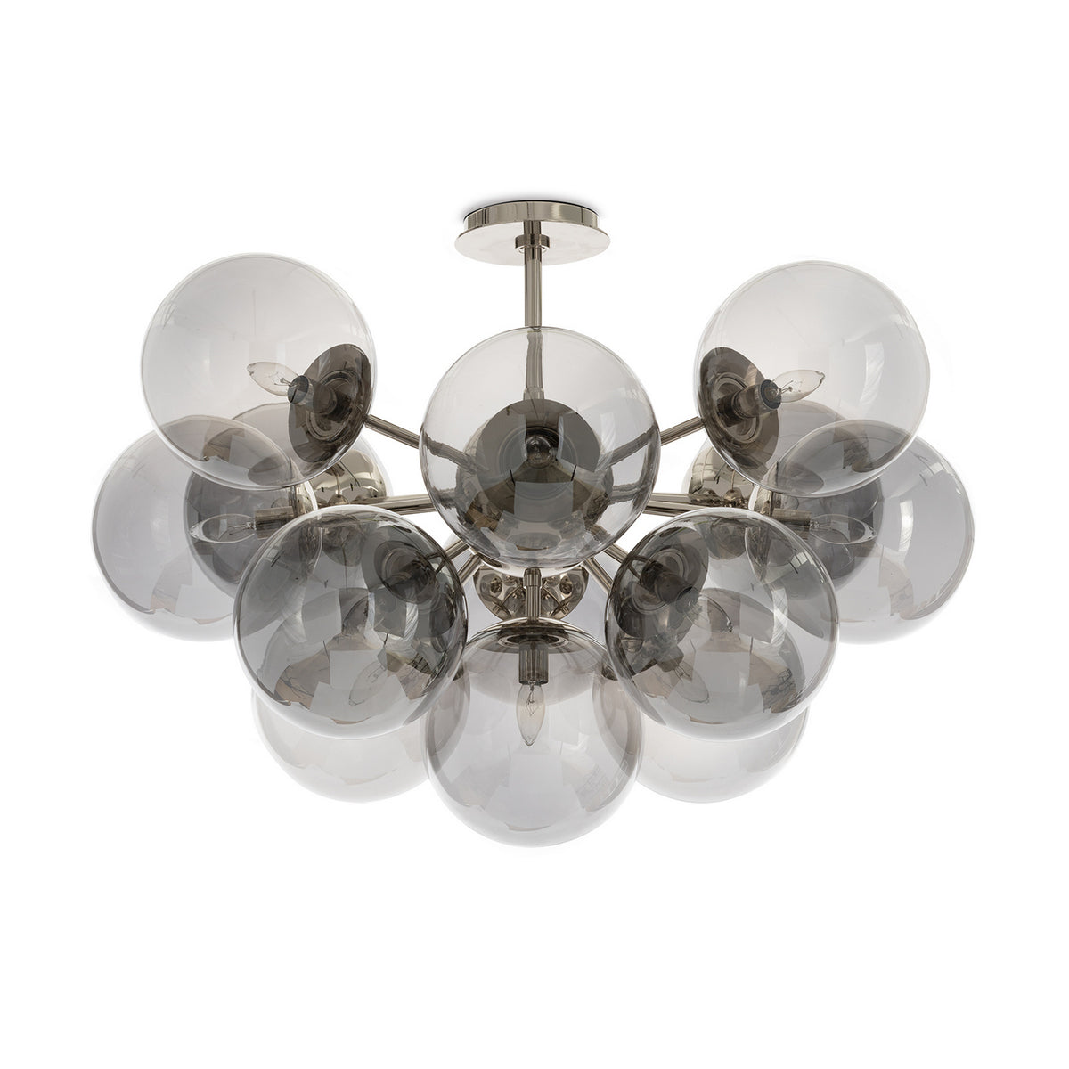 Regina Andrew - 16-1475PN-SMK - 13 Light Flush Mount - Shine - Polished Nickel