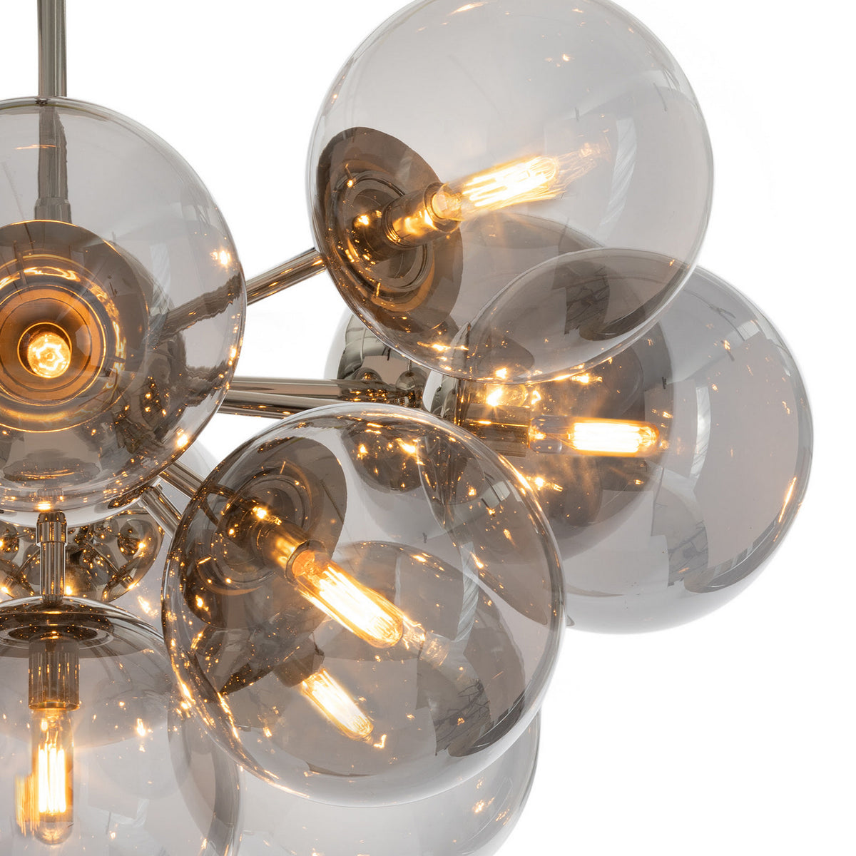 Regina Andrew - 16-1475PN-SMK - 13 Light Flush Mount - Shine - Polished Nickel