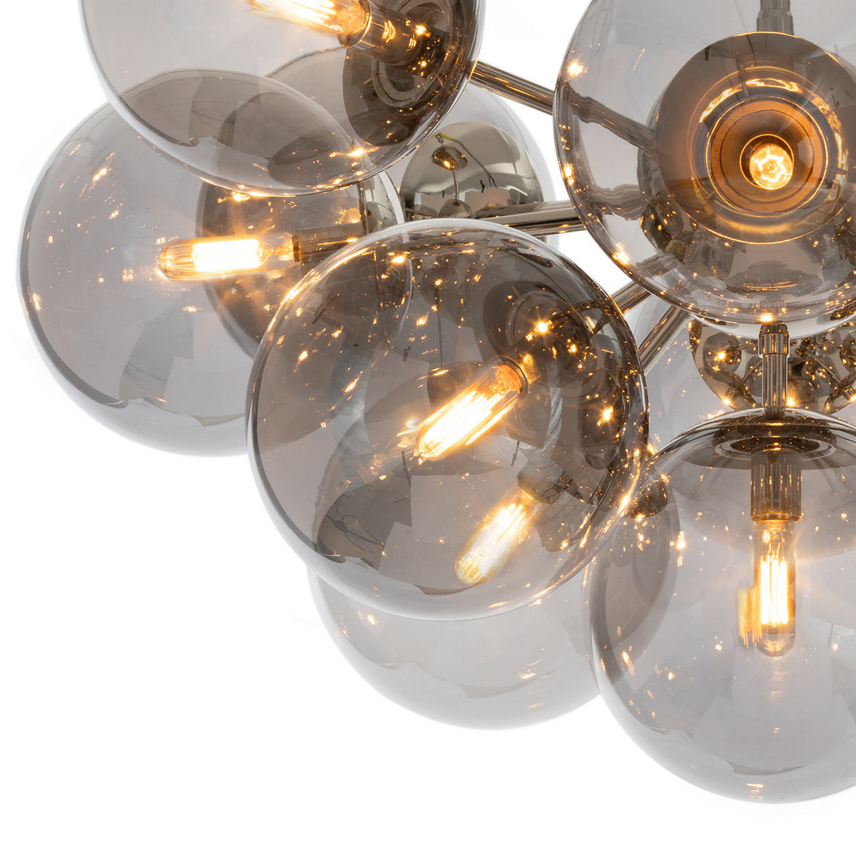 Regina Andrew - 16-1475PN-SMK - 13 Light Flush Mount - Shine - Polished Nickel