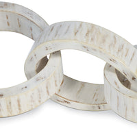Regina Andrew - 20-1238WT - Centerpiece - Wooden Links - White
