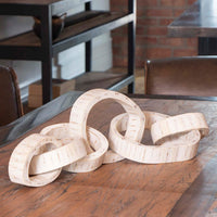 Regina Andrew - 20-1238WT - Centerpiece - Wooden Links - White