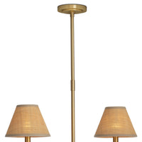 Regina Andrew - 16-1454NB-RAT - Six Light Chandelier - Polly - Natural Brass