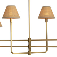 Regina Andrew - 16-1454NB-RAT - Six Light Chandelier - Polly - Natural Brass