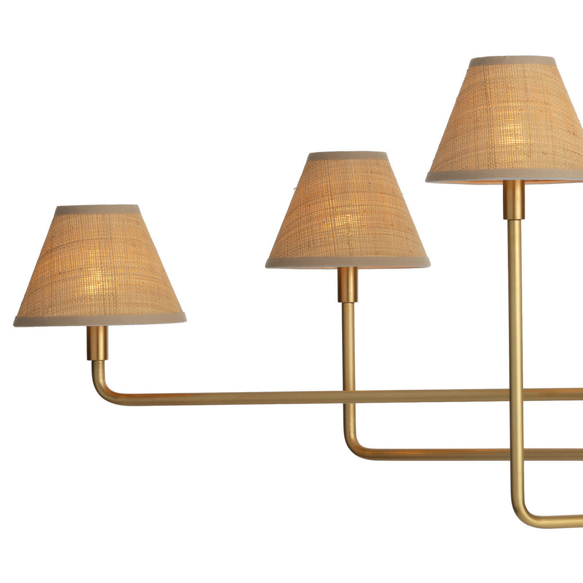 Regina Andrew - 16-1454NB-RAT - Six Light Chandelier - Polly - Natural Brass
