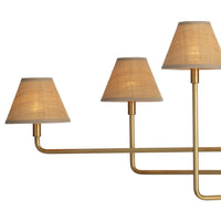 Regina Andrew - 16-1454NB-RAT - Six Light Chandelier - Polly - Natural Brass
