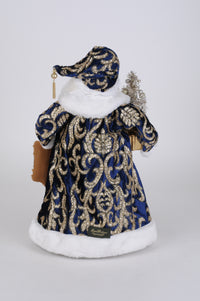 Karen Didion Lighted Midnight Blue Santa